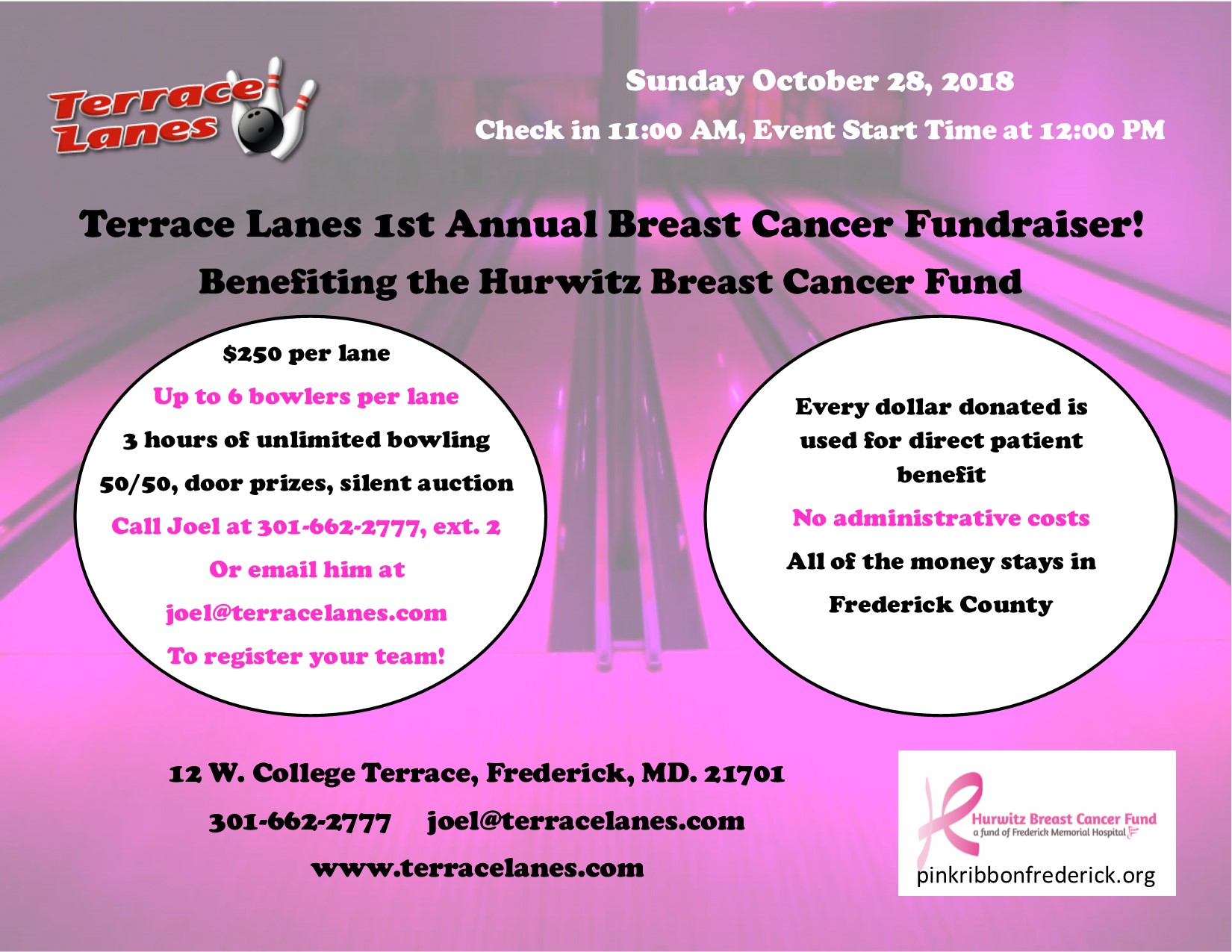breast cancer fundraiser flyer